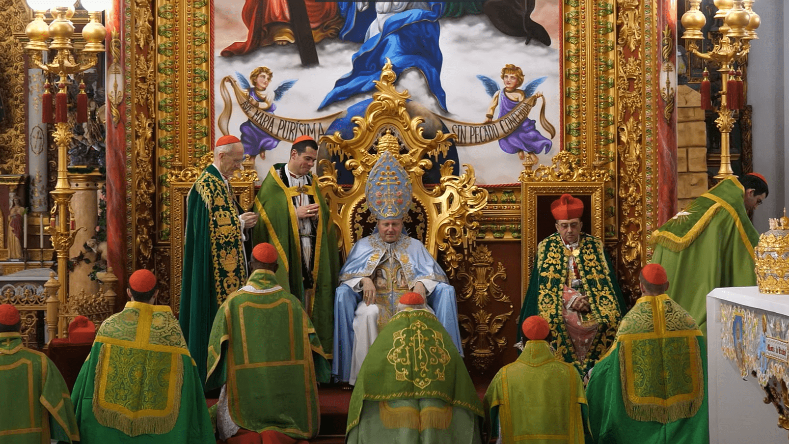 Feierliches Pontifikalamt mit seiner Heiligkeit Papst Petrus III, 1. Januar 2024